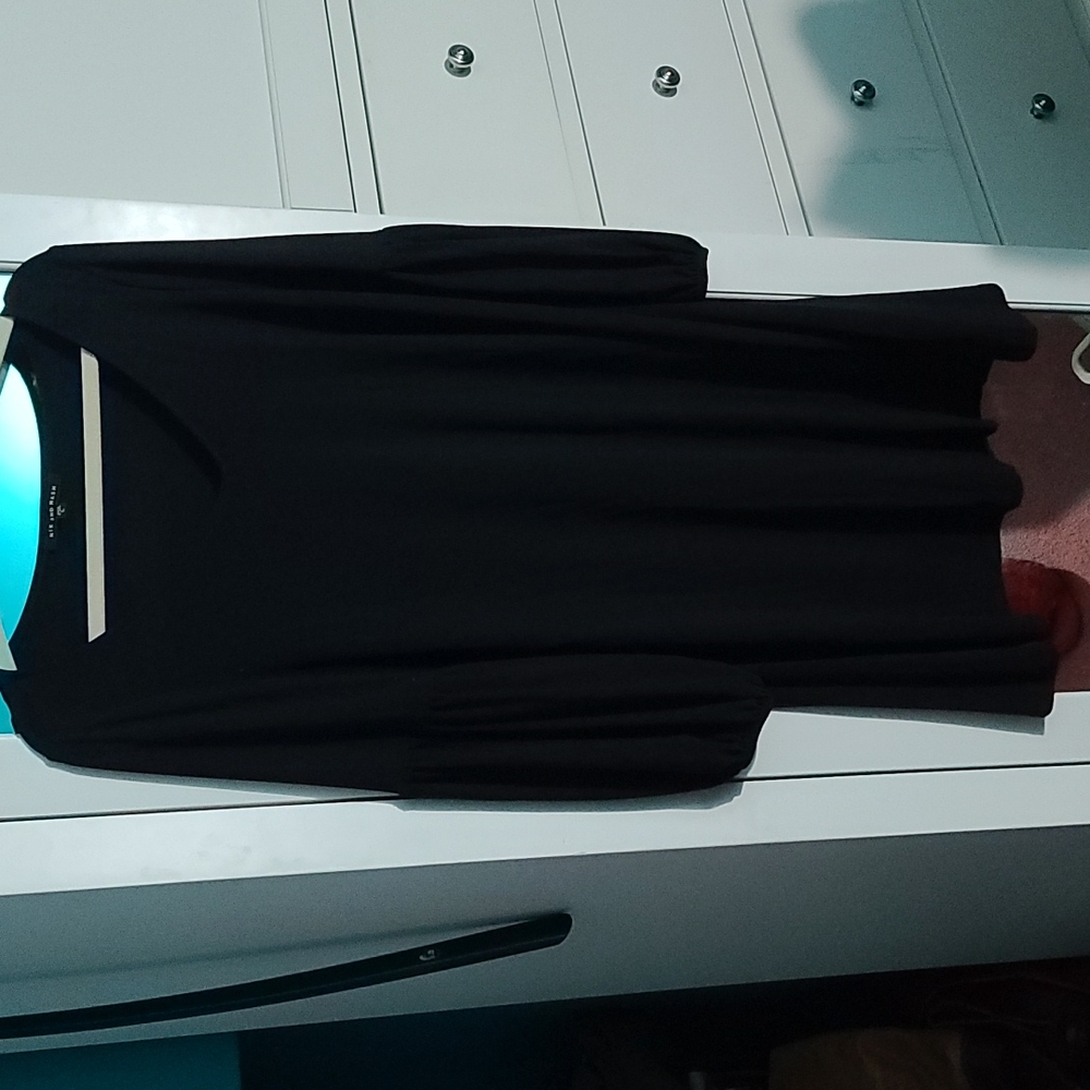 Black knee length dress